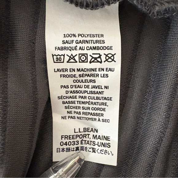 LL Bean Women's Airlight Knit Grey 1/4 Snap Front Pullover XS Hiking - Picture 7 of 8